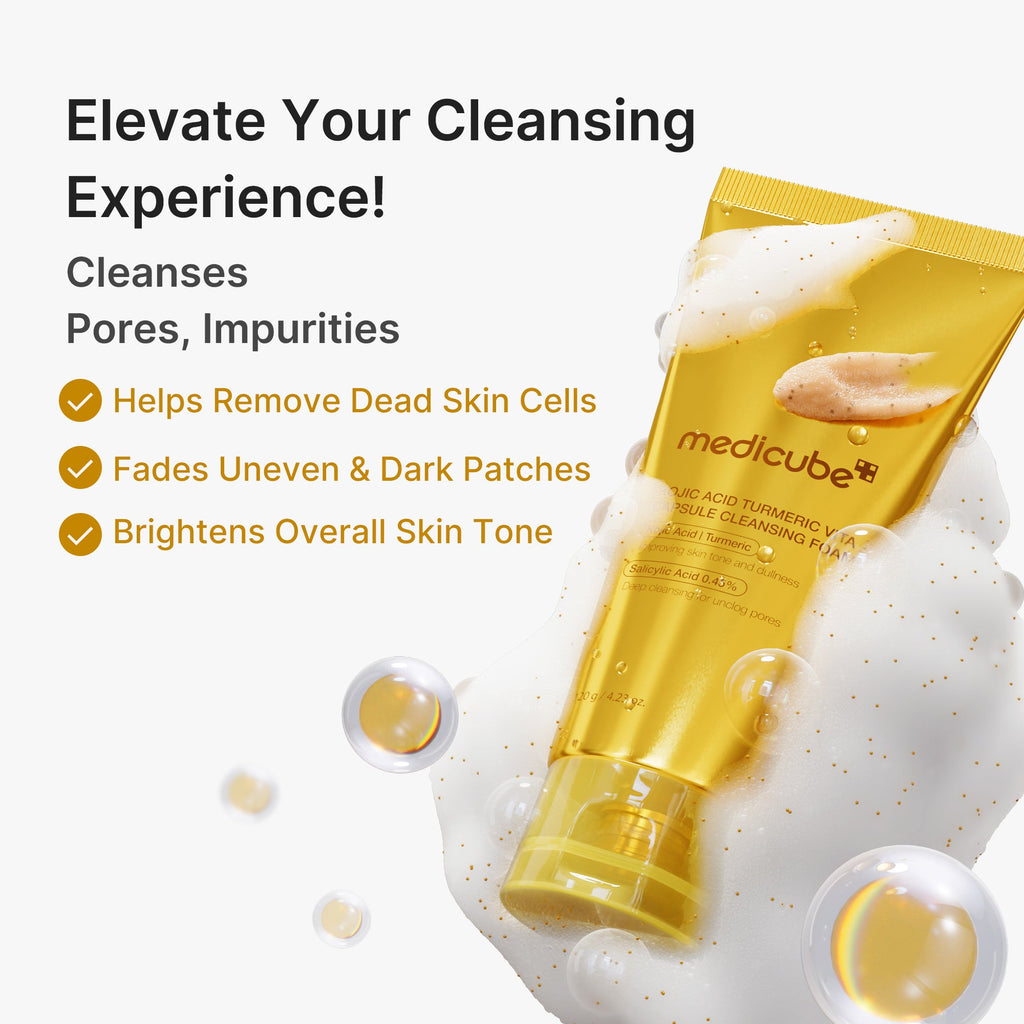 Kojic Acid Turmeric Vita Capsule Foam Cleanser - medicube.us