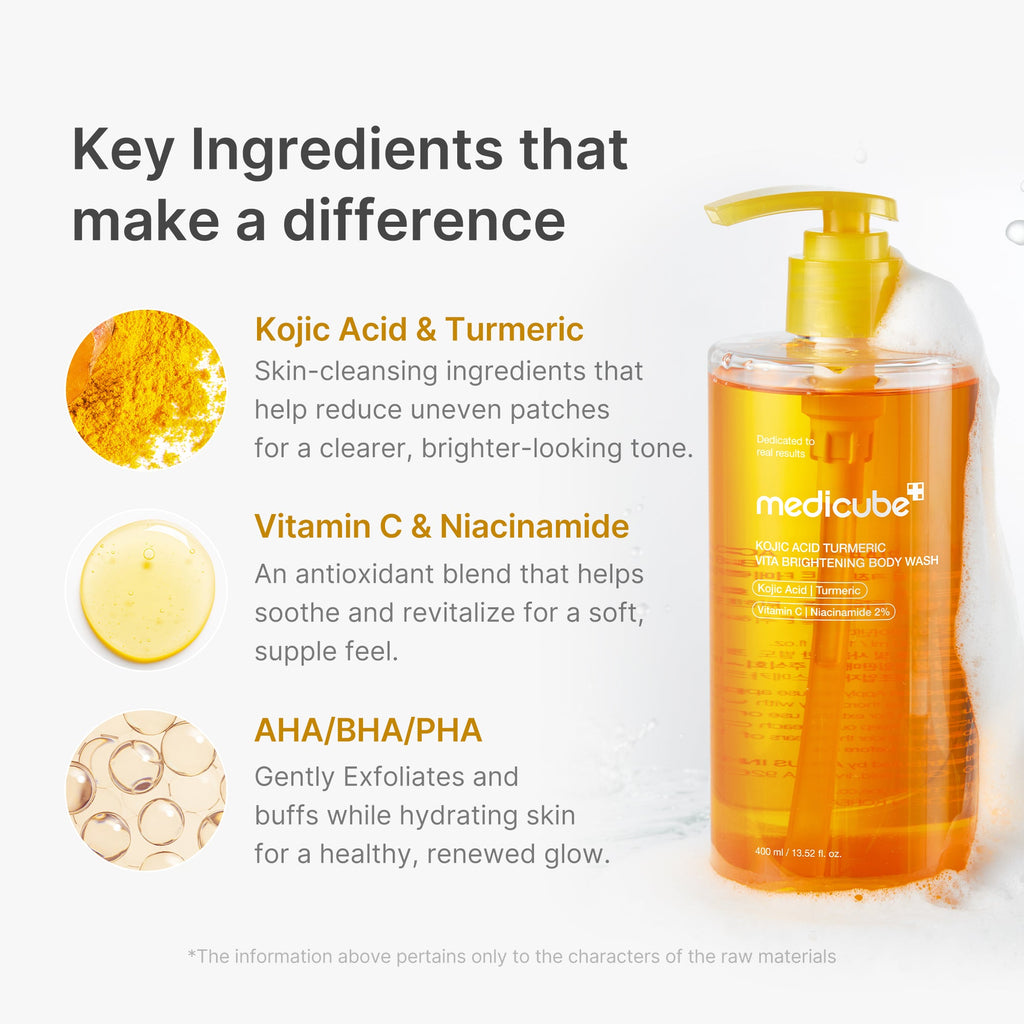 Kojic Acid Turmeric Brightening Body Wash - medicube.us
