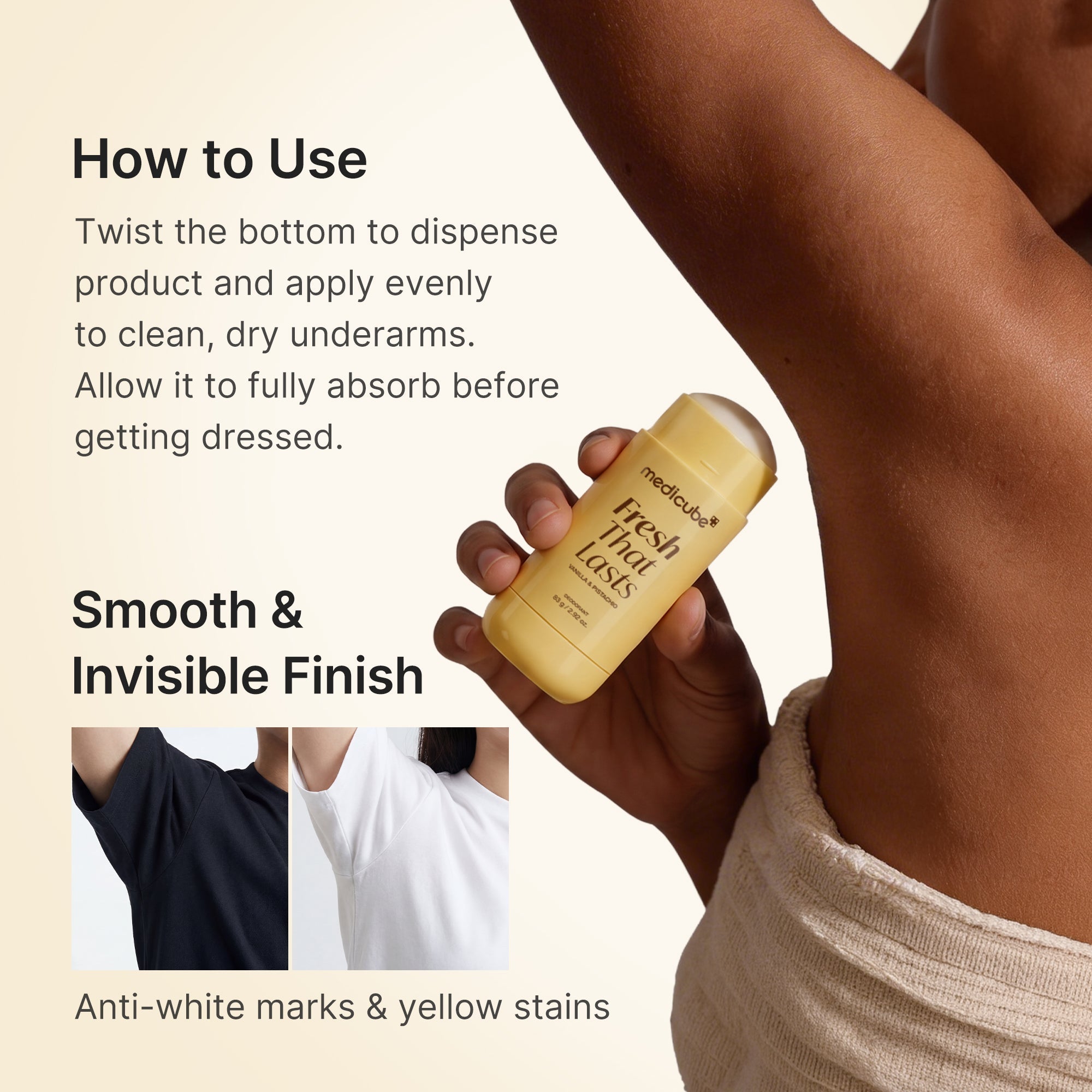 Kojic Acid Brightening Deodorant (Vanilla & Pistachio) H65