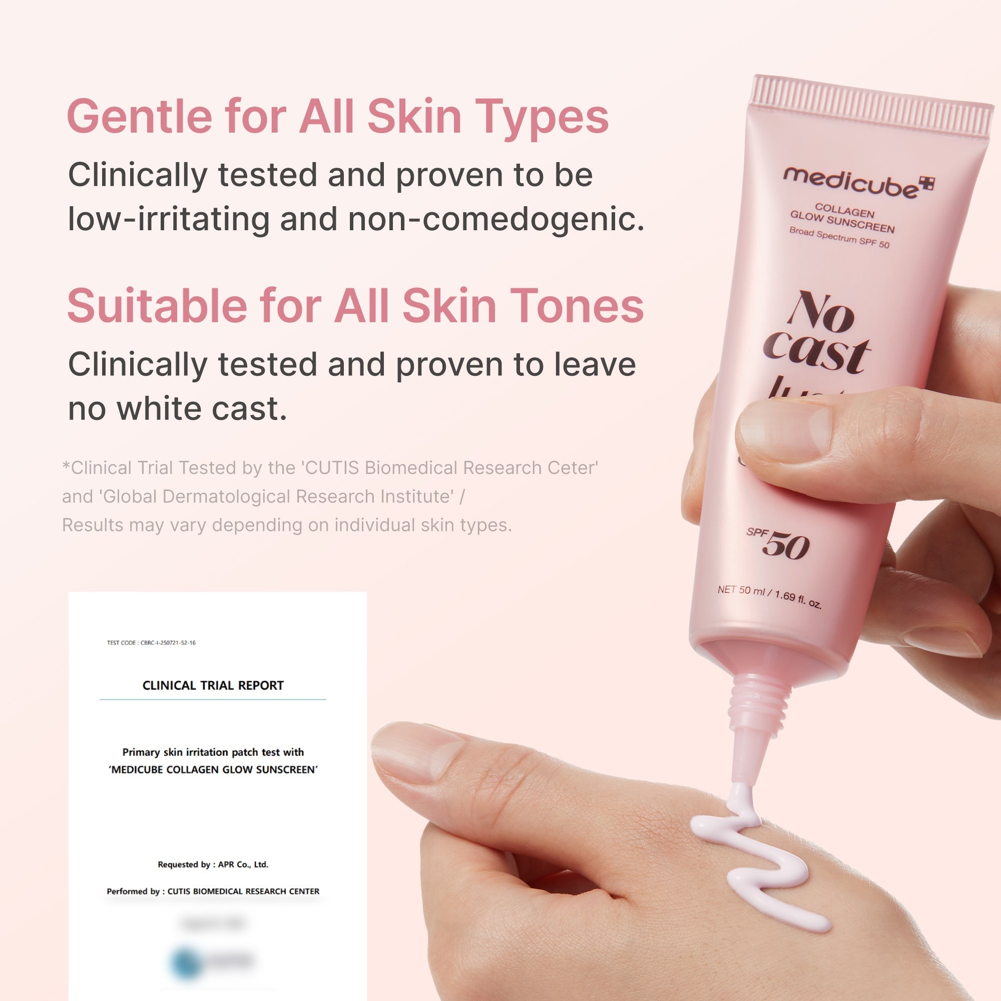 No Cast Just Glow Collagen Sunscreen JD4
