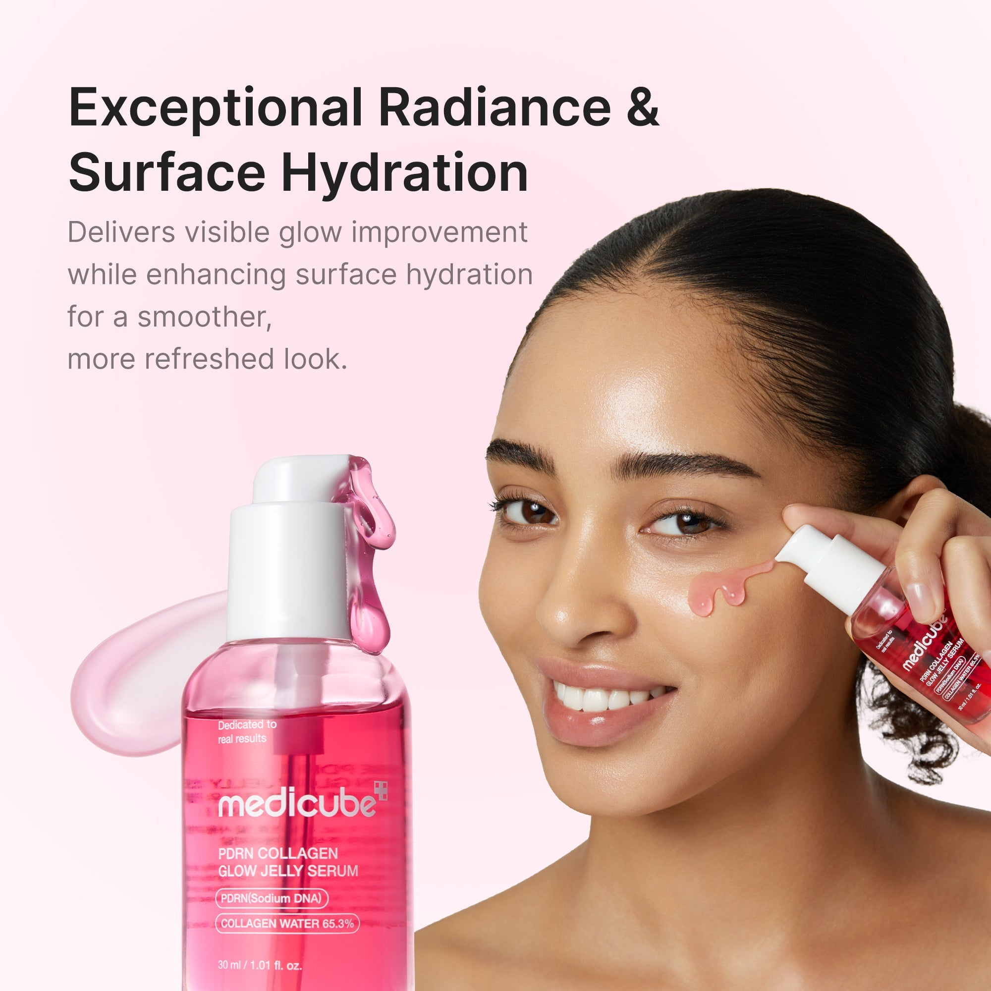 PDRN Pink Collagen Glow Jelly Serum - medicube.us