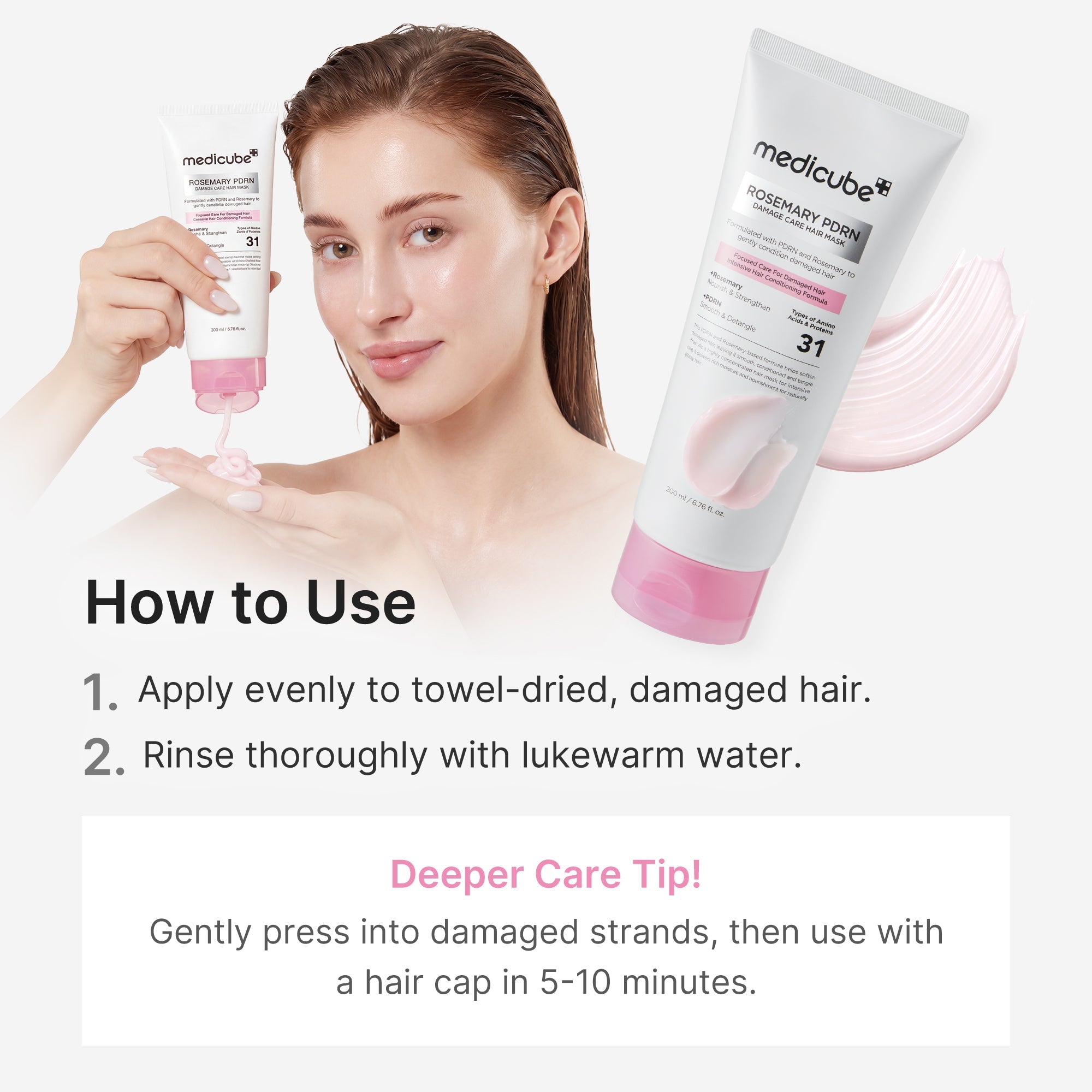 Rosemary PDRN Damage Care Hair Mask Q42