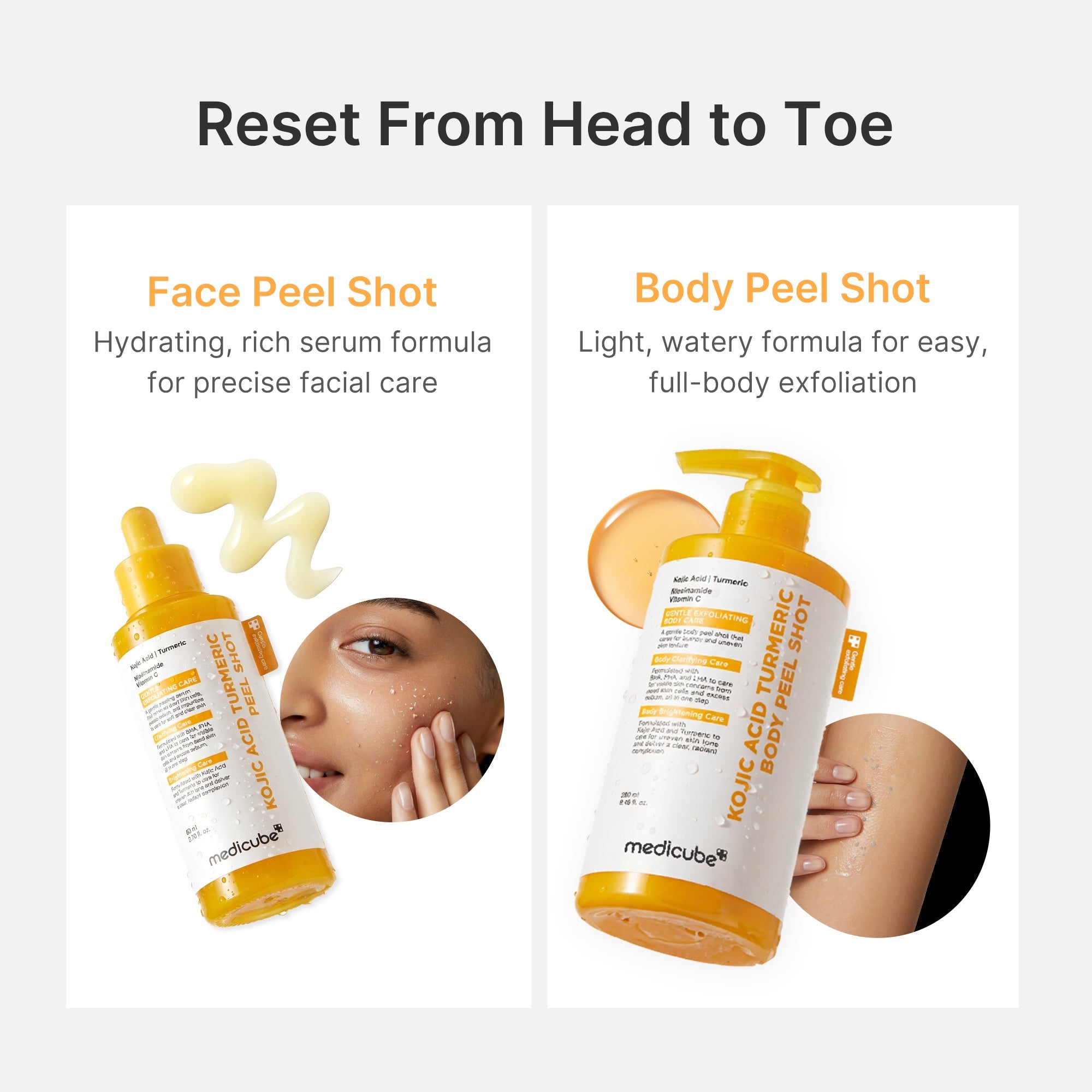 Kojic Acid Turmeric Body Peel Shot - medicube.us