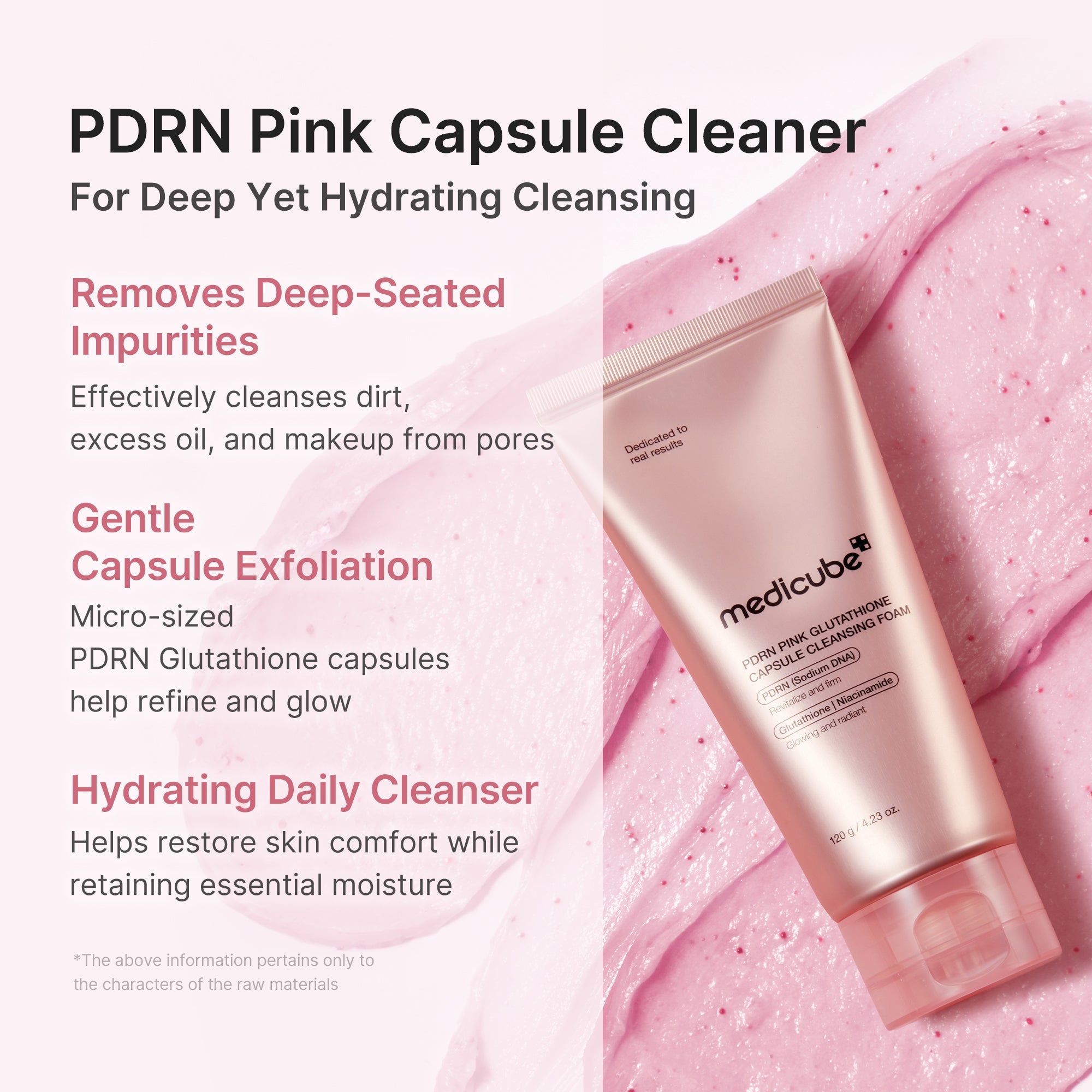 PDRN Pink Glutathione Capsule Foam Cleanser - medicube.us
