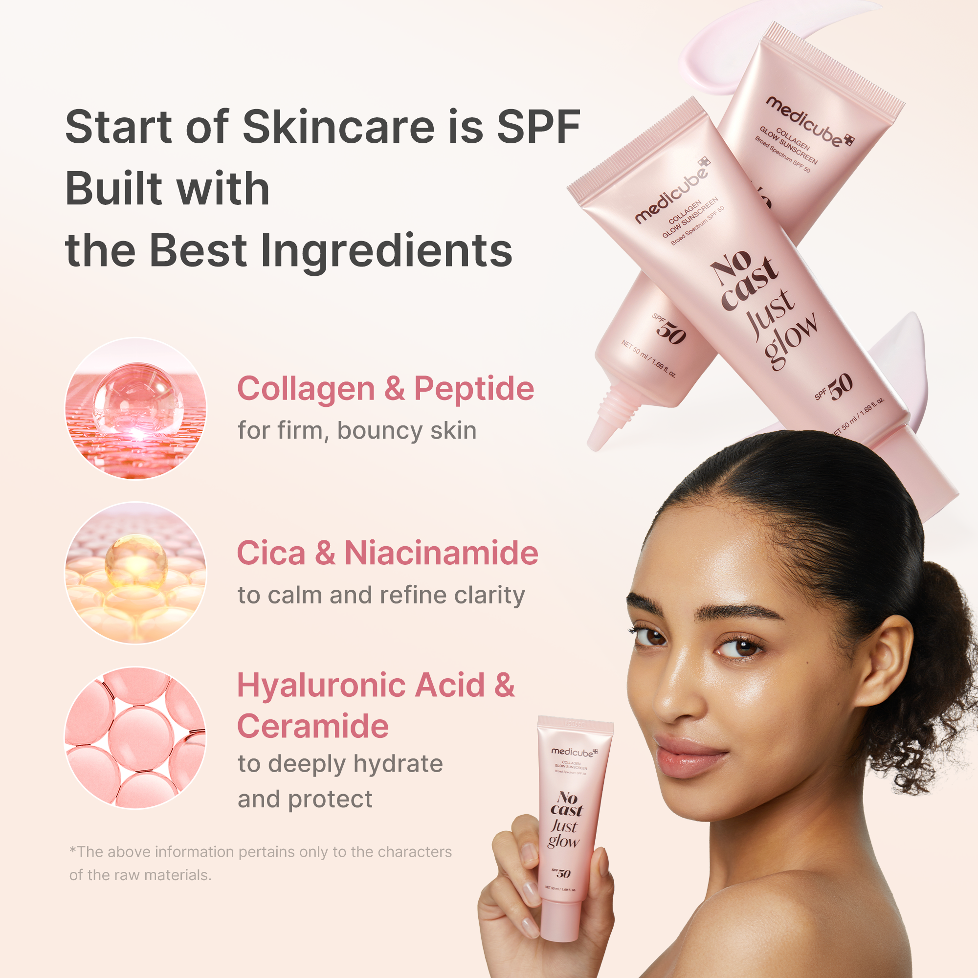 No Cast Just Glow Collagen Sunscreen JD4